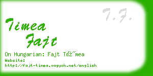 timea fajt business card